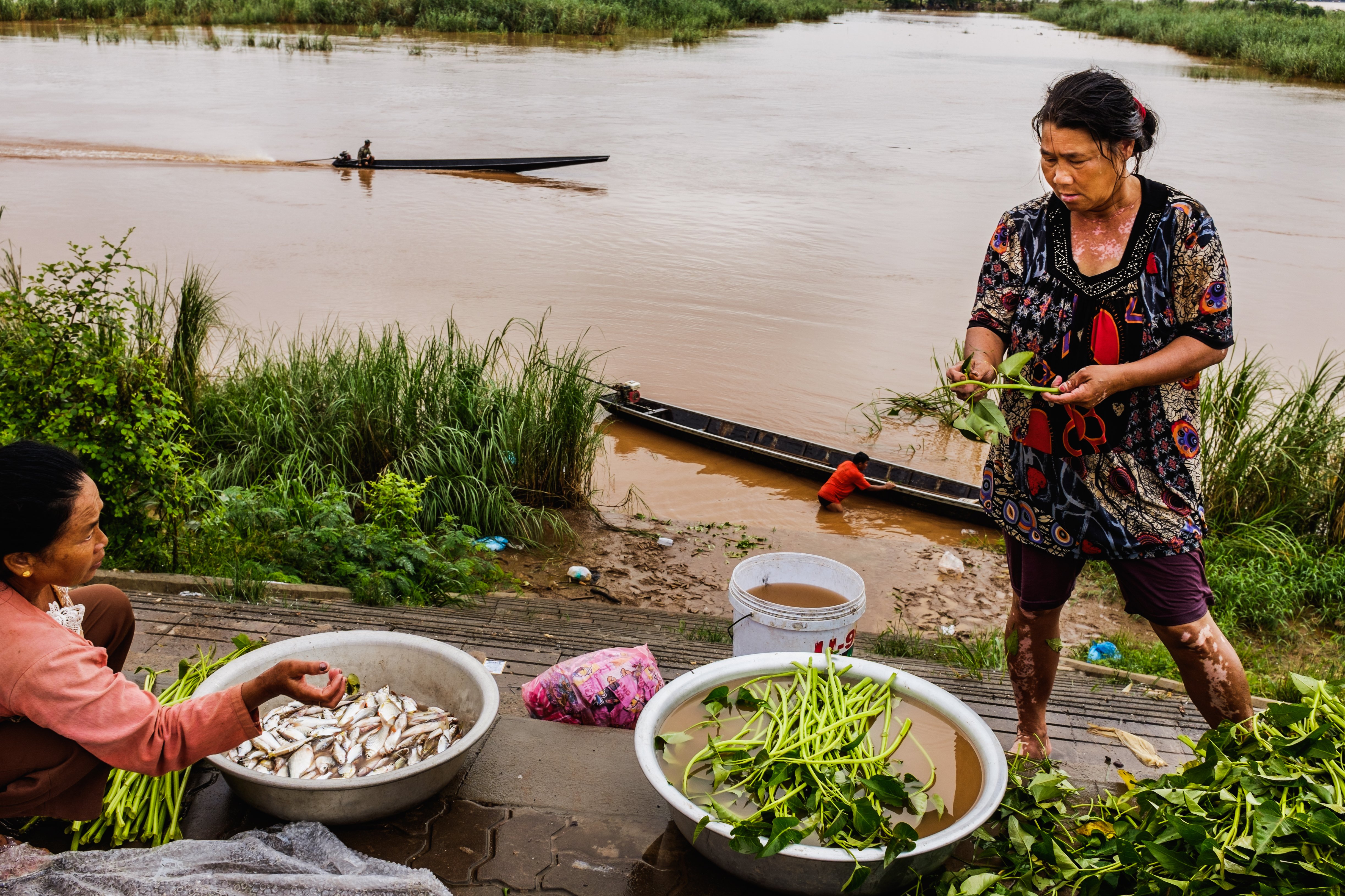 Market by the river